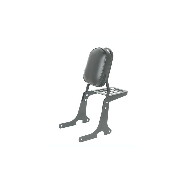 Dosseret SHAD SISSYBAR Pour Hyosung GV 125 Aquila - Custom Noir - Améliore Confort Passager - Porte équipements