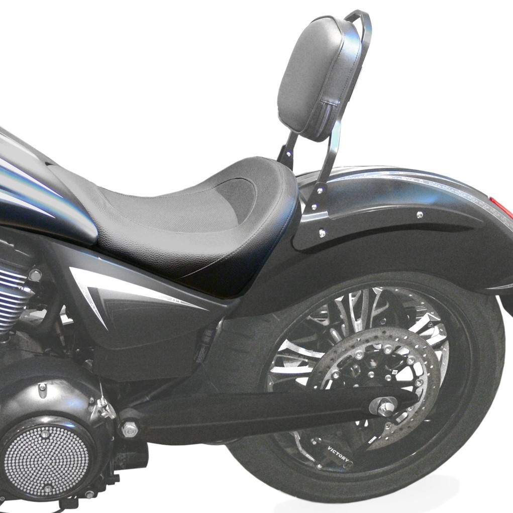 thumbnail image 2 of Cavalry Sissy Bar With Backrest For Victory Kingpin & Vegas – Bolt-On Motorcycle Passenger Rest 2 of 6