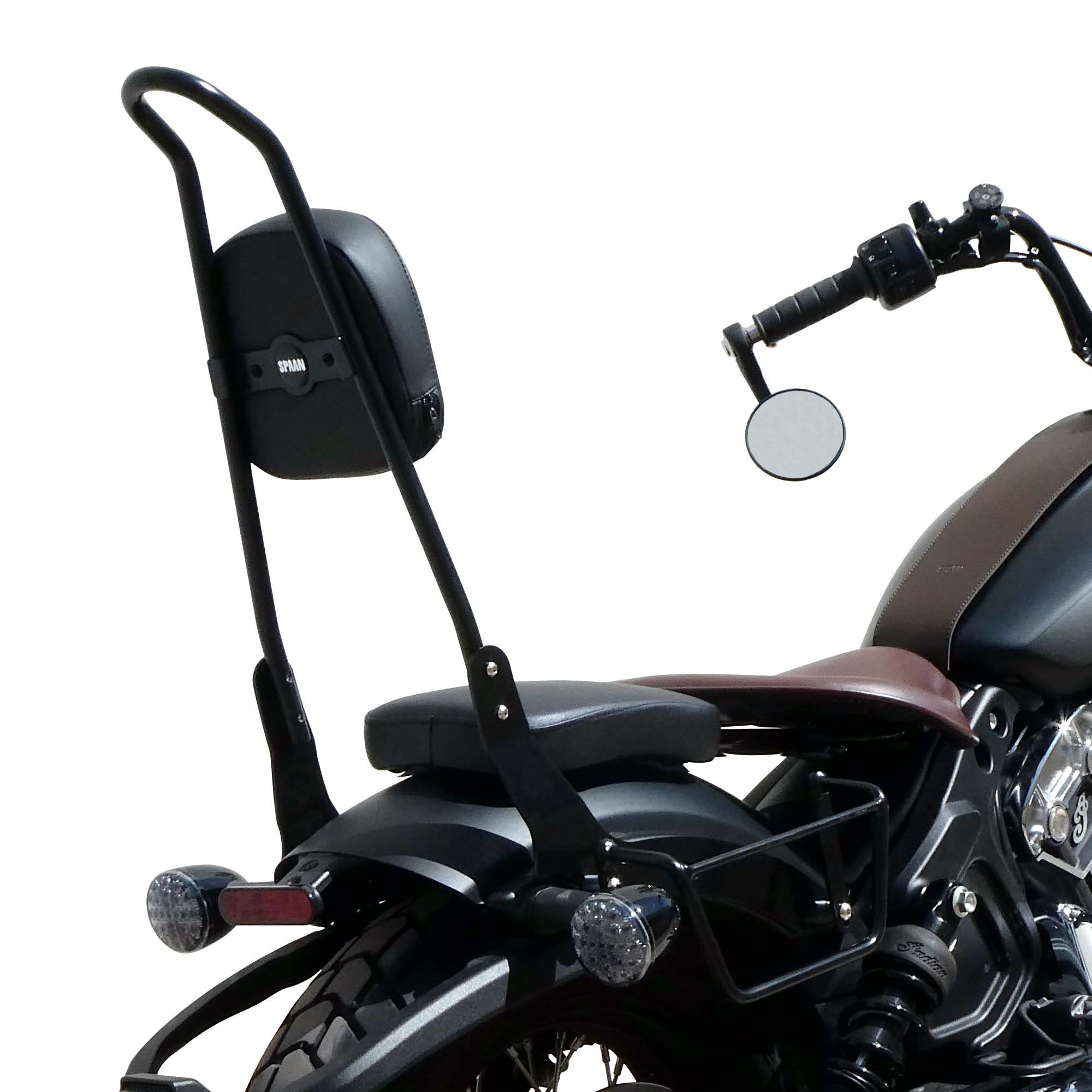 Sissy Bar (dosseret) Spaan Pour Triumph Thunderbird - Avec Porte-paquet, Chromé, Format Standard, Pour Passager