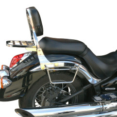 Spaan - Paire De Supports Sacoches Latérales Chromés Pour Kawasaki Vulcan VN 900 - Protection Et Stabilité Renforcées