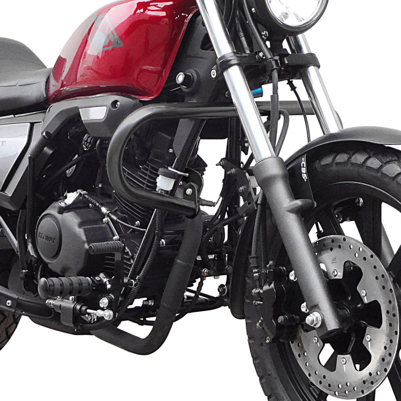Barre De Protection Crashbar Pour Daelim Daystar 125 - Chrome Ou Noir - Protection Moteur Et Jambe - Montage Facile