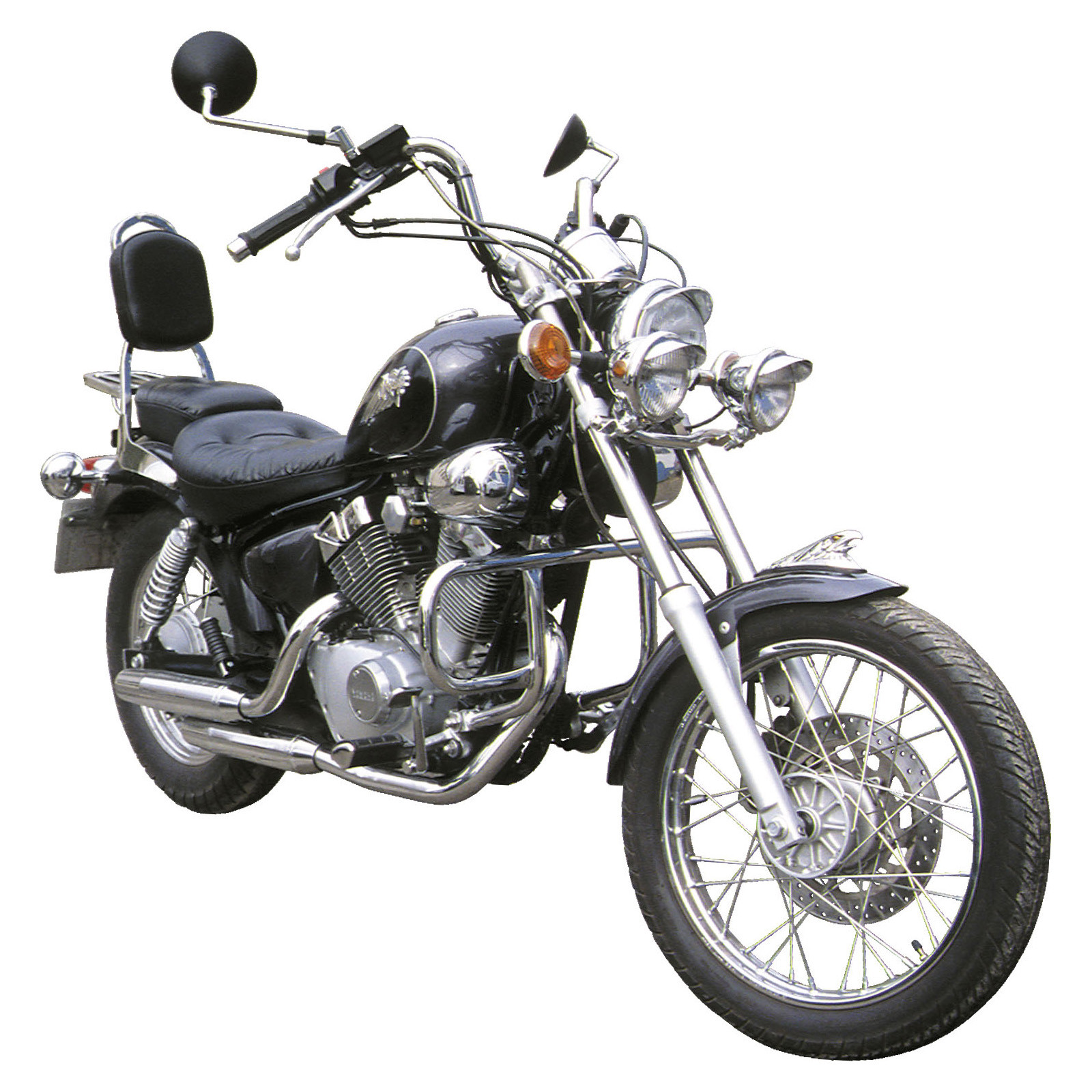 Porte-bagages Arrière Pour Moto YBR125 / JYM125 - Support étagère Métal Noir Argent